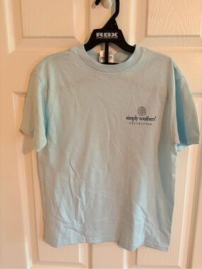 Simply Southern  Light Blue Logo Tee